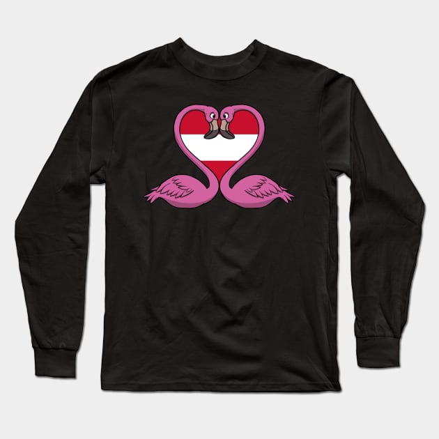 Flamingo Austria Long Sleeve T-Shirt by RampArt